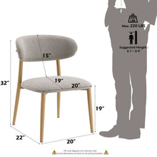 Load image into Gallery viewer, Kacey - Boucle Side Chair (Set of 2) - Gray
