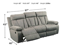 Load image into Gallery viewer, Mitchiner Reclining Sofa with Drop Down Table
