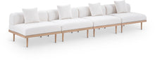Load image into Gallery viewer, Laguna - 4 Piece 142" Upholstered Outdoor Patio Modular Armless Sofa
