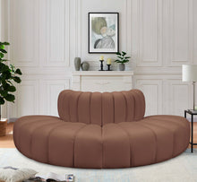 Load image into Gallery viewer, Arc - Faux Leather 4 Piece Modular Sofa
