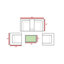Load image into Gallery viewer, Wicker Seating Group Set With Table And Cushions
