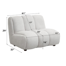 Load image into Gallery viewer, Manilla - Linen Chair - Ivory White
