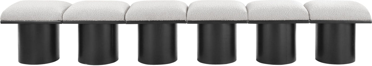 Pavilion - 6 Piece Modular Bench With Black Base