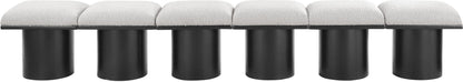 Pavilion - 6 Piece Modular Bench With Black Base