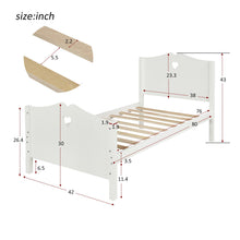 Load image into Gallery viewer, Platform Bed With Slat Support And Headboard And Footboard
