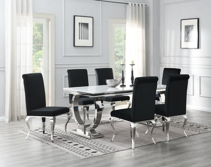 G-082-T-WHITE - Marble Dining Table - White