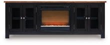 Load image into Gallery viewer, Wildenauer - 76" TV Stand With Electric Fireplace
