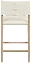 Load image into Gallery viewer, Andie - Vegan Leather Upholstered Counter Stool - Natural Base
