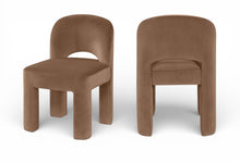 Load image into Gallery viewer, Celine - Velvet Performance Fabric Upholstered Dining Chair (Set of 2)
