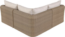 Load image into Gallery viewer, Seacrest - Olefin Water Resistant Fabric And Wicker 3 Piece Outdoor Patio Modular Sectional

