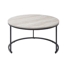 Load image into Gallery viewer, Forma - 4 Piece Occasional Set (1 Coffee, 1 Large End Table &amp; 1 Stool, 1 Small End Table) - Black / White / Gray
