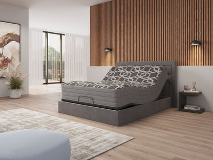 12" Smooth Top Hybrid Medium Plush Mattress - Black - King