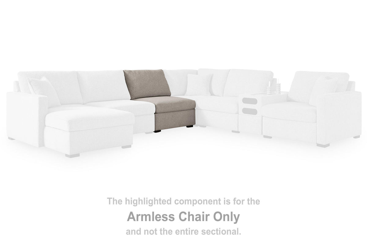 ModMax Luxe - Armless Chair - Flint