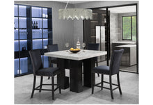 Load image into Gallery viewer, D04 - 5 Piece Dining Room Set (Bar Table And Four Bar Stools) - Black / White

