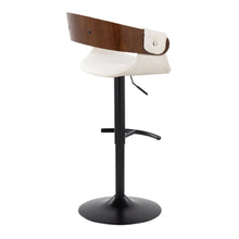 Load image into Gallery viewer, Elisa - Mid Century Modern Adjustable Barstool With Swivel &amp; Rounded T Footrest (Set of 2)
