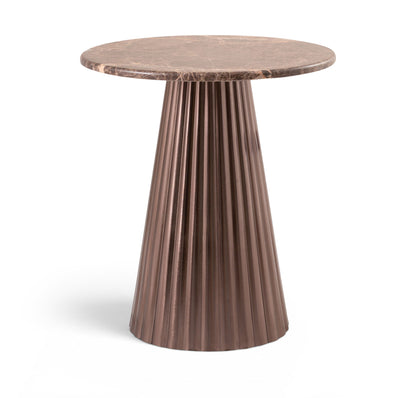 Cindra - Genuine Marble Top And Iron Base Table