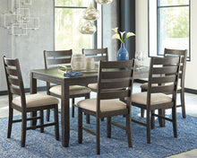 Load image into Gallery viewer, Rokane - Dining Room Table Set (Set of 7) - Brown
