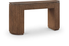 Load image into Gallery viewer, Astrid - Solid Wood And Oak Veneer Console Table
