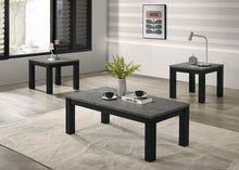 Load image into Gallery viewer, T230 - Melamine Top 3 Piece Table Set (Coffee And 2 End Tables) - Dark Gray
