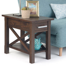Load image into Gallery viewer, Kitchener - Narrow Side Table - Warm Walnut Brown
