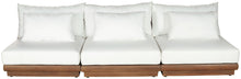 Load image into Gallery viewer, Mirella - 3 Piece Water Resistant Fabric Upholstered Outdoor Patio Modular Sofa
