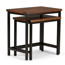 Load image into Gallery viewer, Skyler - 2 Piece Nesting Side Table - Dark Cognac Brown
