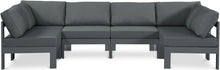 Load image into Gallery viewer, Nizuc - Outdoor Patio 6 Piece Modular Sectional With Gray Frame
