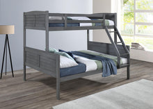Load image into Gallery viewer, S093 - Twin / Full Bunk Bed - Antique Gray
