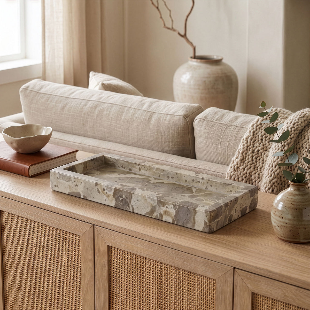 Michael - Genuine Marble Tray