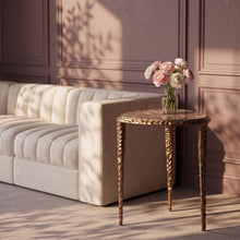 Load image into Gallery viewer, Gild - Aluminum Base And Genuine Marble Top Table
