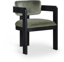 Load image into Gallery viewer, Sacha - Velvet Dining Chair With Black Base (Set of 2)
