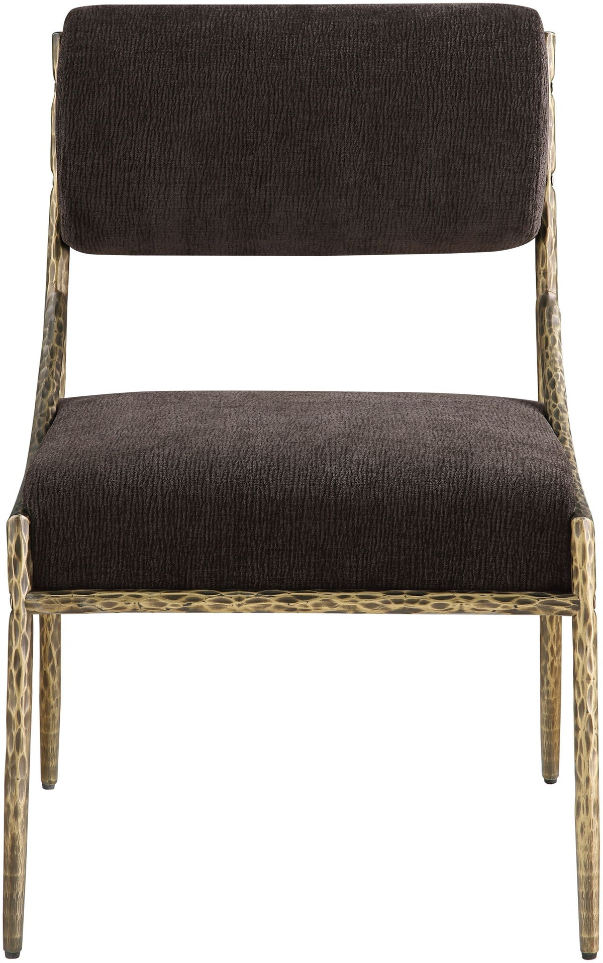 Bastille - Upholstered Dining Side Chair (Set of 2) - Brass Frame
