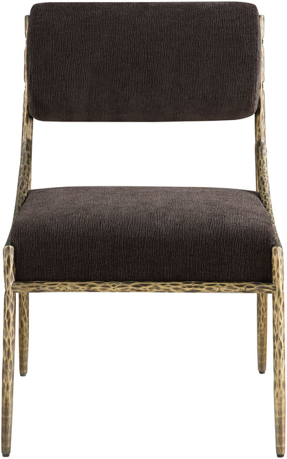 Bastille - Upholstered Dining Side Chair (Set of 2) - Brass Frame
