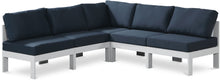 Load image into Gallery viewer, Nizuc - Outdoor Patio 5 Piece Modular Sectional With White Frame
