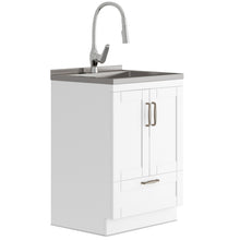 Load image into Gallery viewer, Reed - Deluxe Laundry Cabinet With Pull-Out Faucet And Stainless Steel Sink
