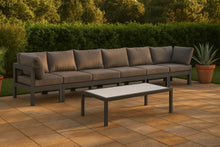 Load image into Gallery viewer, Nizuc - Outdoor Patio 6 Seat Modular Sofa With Gray Frame
