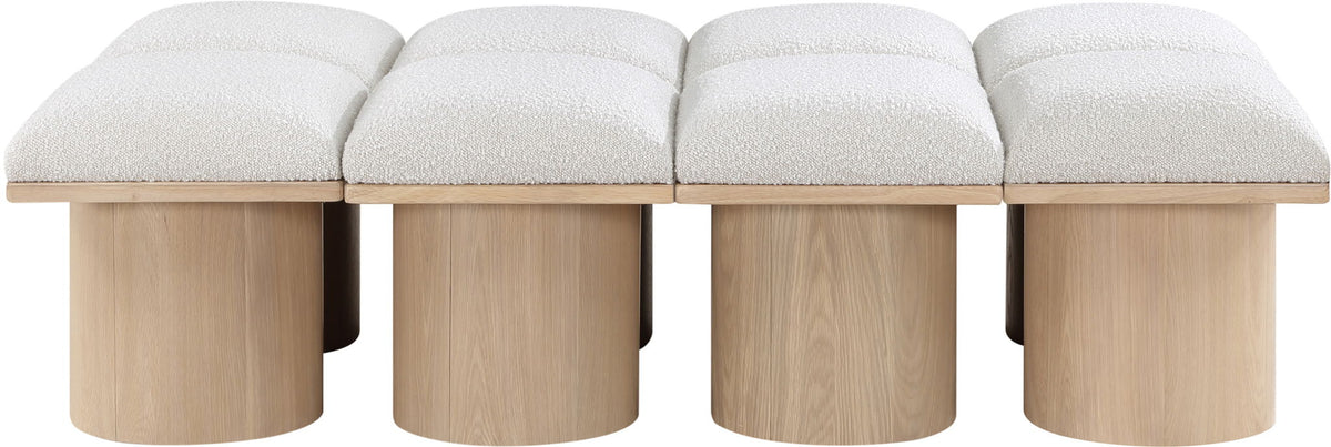 Pavilion - 8 Piece Modular Bench With Natural Base