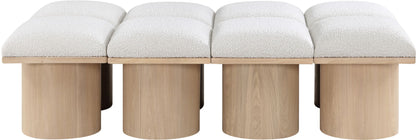 Pavilion - 8 Piece Modular Bench With Natural Base