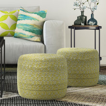 Load image into Gallery viewer, Bayley - Versatile Round Braided Pouf
