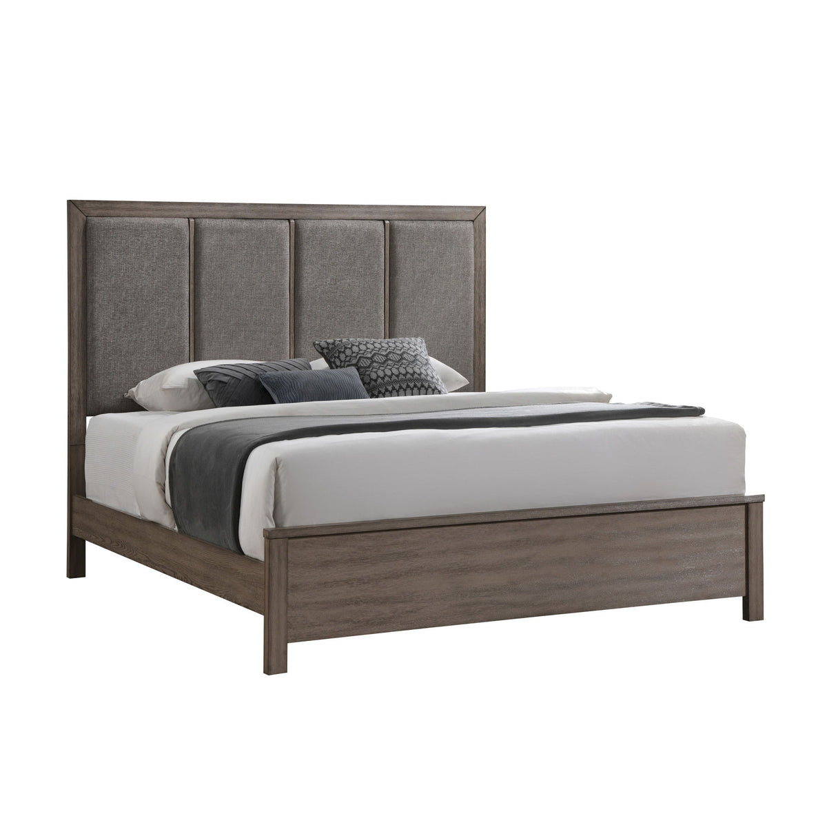 Harrisburg - Eastern King / Western King Headboard, Footboard & Slat Kit - Walnut