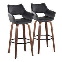 Load image into Gallery viewer, Mustang - Contemporary Fixed Height Barstool With Swivel &amp; Round Footrest (Set of 2)
