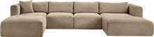 Load image into Gallery viewer, Shaggy - Fabric 5 Piece Modular Sectional With Chaise And Ottoman
