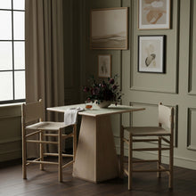 Load image into Gallery viewer, Santos - Upholstered Counter Stool With Stained Natural Base
