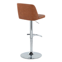 Load image into Gallery viewer, Toriano - Contemporary Adjustable Barstool With Swivel &amp; Rounded T Footrest (Set of 2)
