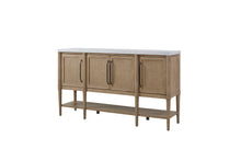 Load image into Gallery viewer, Citrus Heights - Cane Door, Cement Top Server - Sand
