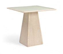 Load image into Gallery viewer, Atrium - Glass Top And Wood Base Dining Table
