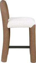 Load image into Gallery viewer, Amari - Vegan Leather and Boucle Fabric Stool
