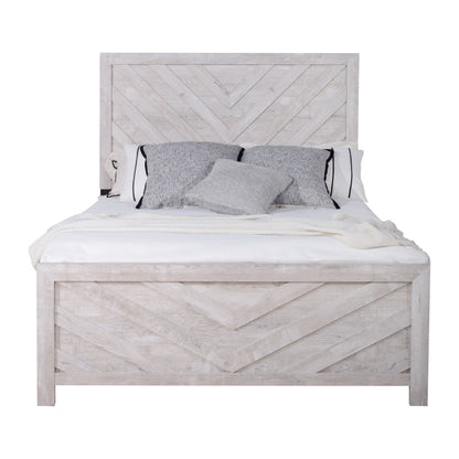 Biscayne - 6/6 King Headboard, Footboard & Slats - Driftwood