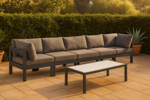 Load image into Gallery viewer, Nizuc - Outdoor Patio 5 Seat Modular Sofa With Gray Frame
