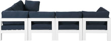 Load image into Gallery viewer, Nizuc - Outdoor Patio 6 Piece Modular Sectional With White Frame
